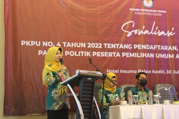 KPU Kabupaten Kediri Gelar Sosialisasi Guna Wujudkan Pemilu yang Terbuka dan Jujur