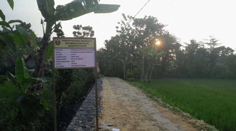 Pembangunan Bronjong Kawat di Desa Rejomulyo Mulai Dikerjakan