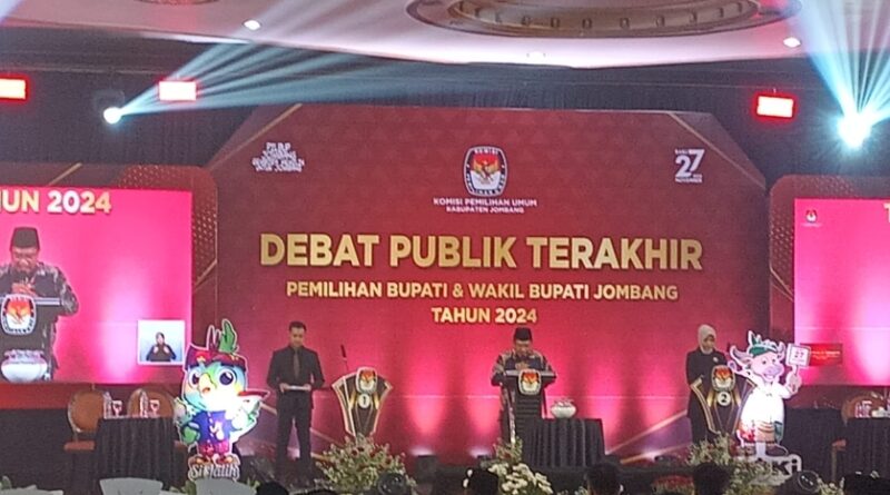 KPU Gelar Debat Publik Terakhir Cabup – Cawabup Jombang di Hotel Yusro