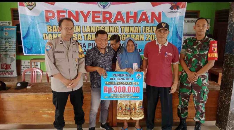 Pemdes Pilangkenceng Salurkan BLT DD kepada 28 KPM