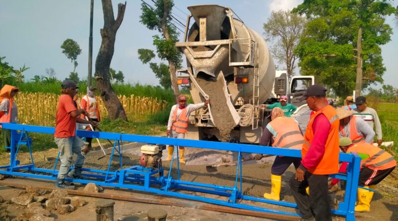 Dinas PUPR Magetan Bangun Rehabilitasi Jalan Glodok – Mlati