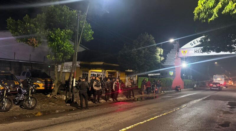 Polres Kediri Kota Sukses Jaga Kondusivitas Jalur yang Dilintasi Rombongan Pesilat dari Arah Tulungagung 