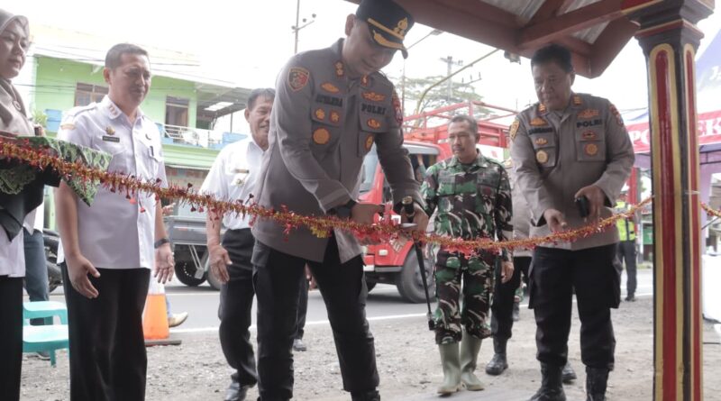 Kapolres Blitar Resmikan Pangkalan Ojek Bhayangkara di Simpang Empat Kendalrejo