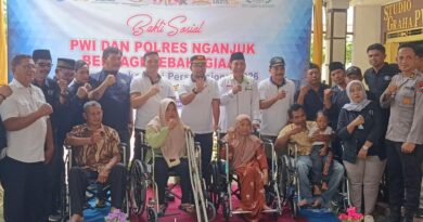 HPN 2026, PWI Nganjuk Berbagi Kebahagiaan Bersama Difabel