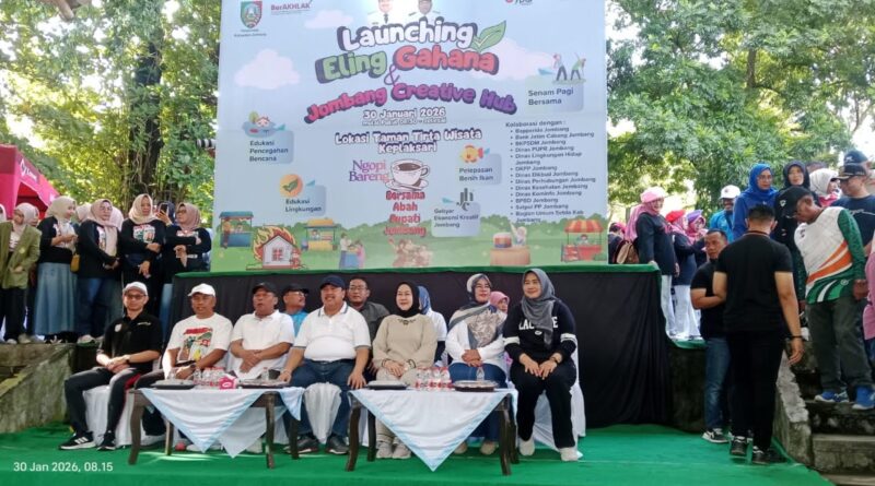 Bupati Warsubi Launching Eling Gahana dan Jombang Creative Hub di Kawasan Taman Tirta Wisata<p> </p>