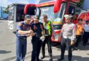 Cegah Laka Lantas, Polres Magetan Gelar Ramp Check Bus dan Tes Urine Pengemudi di Terminal Maospati