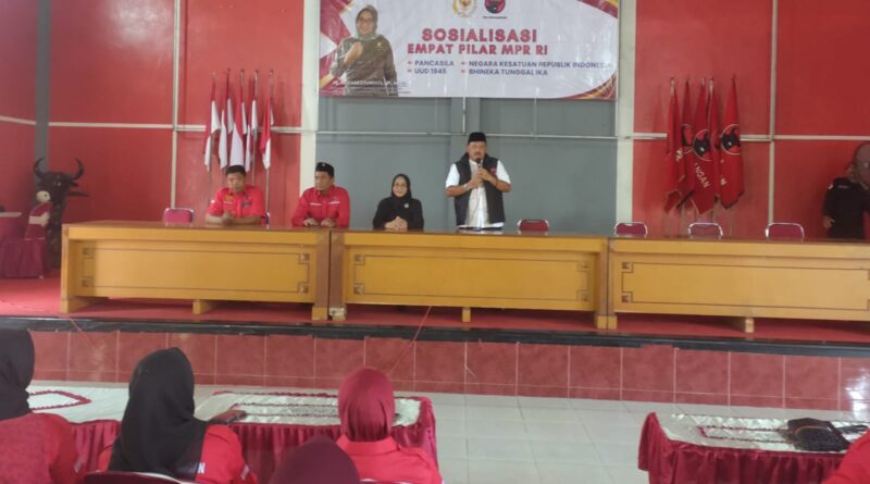Anggota DPR RI Fraksi PDI Perjuangan Sadarestuwati Gelar Sosialisasi Empat Pilar