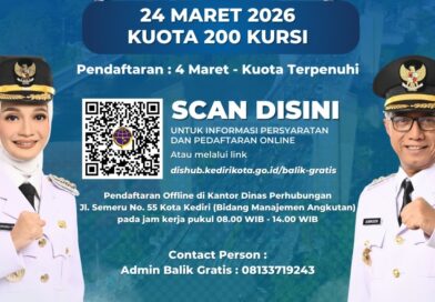 Dinas Perhubungan Kota Kediri Buka Pendaftaran Program Balik Gratis, Kuota 200 Kursi