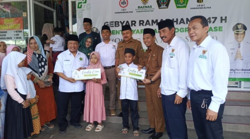 Santuni 377 Anak Yatim, Program “OASE ” Digelar di Empat Wilayah Kabupaten Blitar