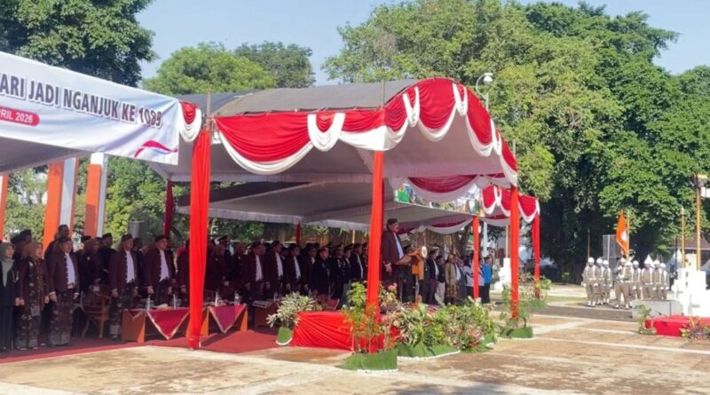 Bupati Marhaen Pimpin Upacara Peringatan Hari Jadi Nganjuk ke-1089
