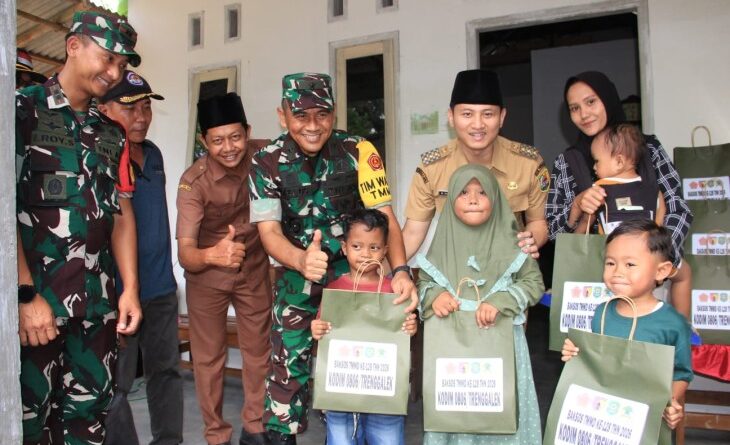 Bupati Trenggalek Bersama Komandan Kodim 0806 Dampingi Kunjungan Tim Wasef TMMD ke-128 di Desa Sukorejo
