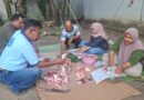 Berbagi di Momen Idul Adha, PWI Nganjuk Sembelih Dua Kambing Kurban