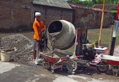 Pemdes Temenggungan Bangun Rabat Beton Jalan Lingkungan