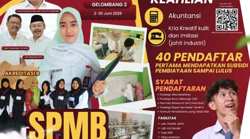 SPMB Tahun Ajaran 2026/2027, SMK Nasional Nganjuk Buka 2 Program Kompetensi Keahlian