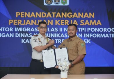 Diskominfo Trenggalek Jalin Kerjasama Dengan Kantor Imigrasi Kelas II-Non TPI Ponorogo Tingkatkan Kualitas Informasi Keimigrasian