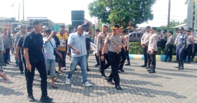 Kapolres Jombang Terima Aksi Demo Puluhan Sopir Truk untuk Audensi
