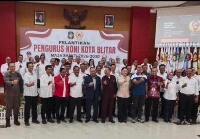 Pengurus KONI Kota Blitar Periode 2026–2030 Resmi Dilantik