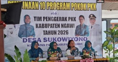 Tingkatkan Kapasitas Kader, TP PKK Kabupaten Ngawi Gelar Pembinaan 10 Program PKK di Desa Sukowiyono