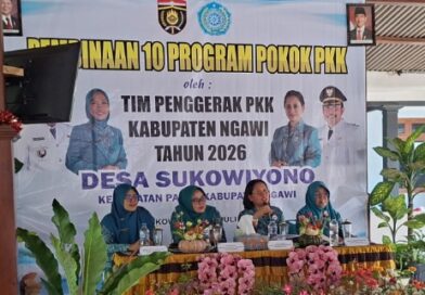 Tingkatkan Kapasitas Kader, TP PKK Kabupaten Ngawi Gelar Pembinaan 10 Program PKK di Desa Sukowiyono