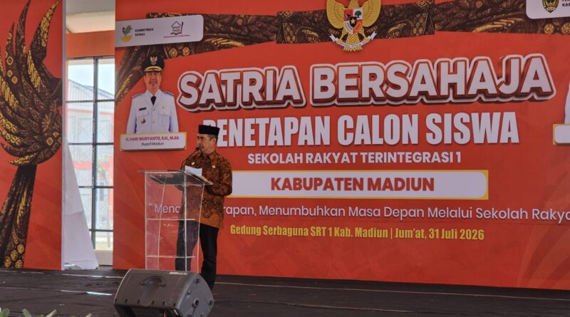 Bupati Madiun Buka MPLS Sekolah Rakyat