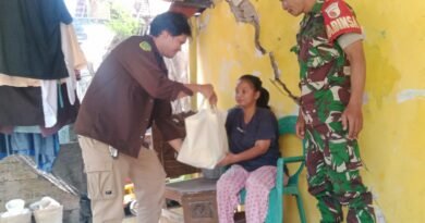 Sinergi dengan Wartawan, LSM dan Mahasiswa, Kodim 0810 Nganjuk Gelar Baksos