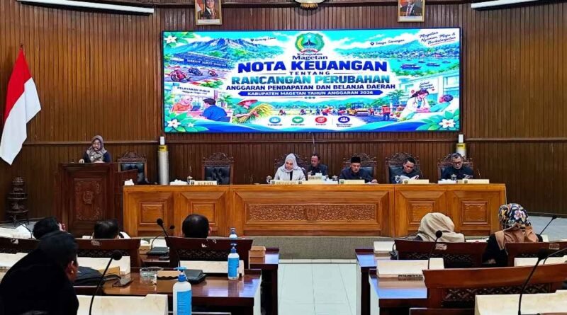 Rapat Paripurna DPRD Agenda Penjelasan Bupati Terhadap Nota Keuangan Raperda tentang P-APBD Tahun Anggaran 2026