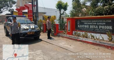 Jaga Harkamtibmas Jelang Pilkades, Polres Blitar Tingkatkan Patroli KRYD